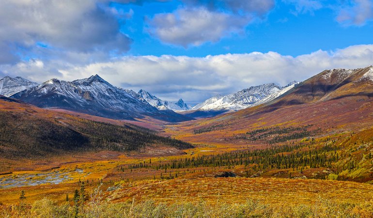 picture of snowy mountains